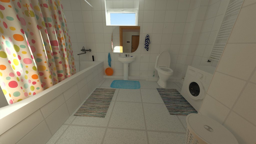 3d rendered bathroom image