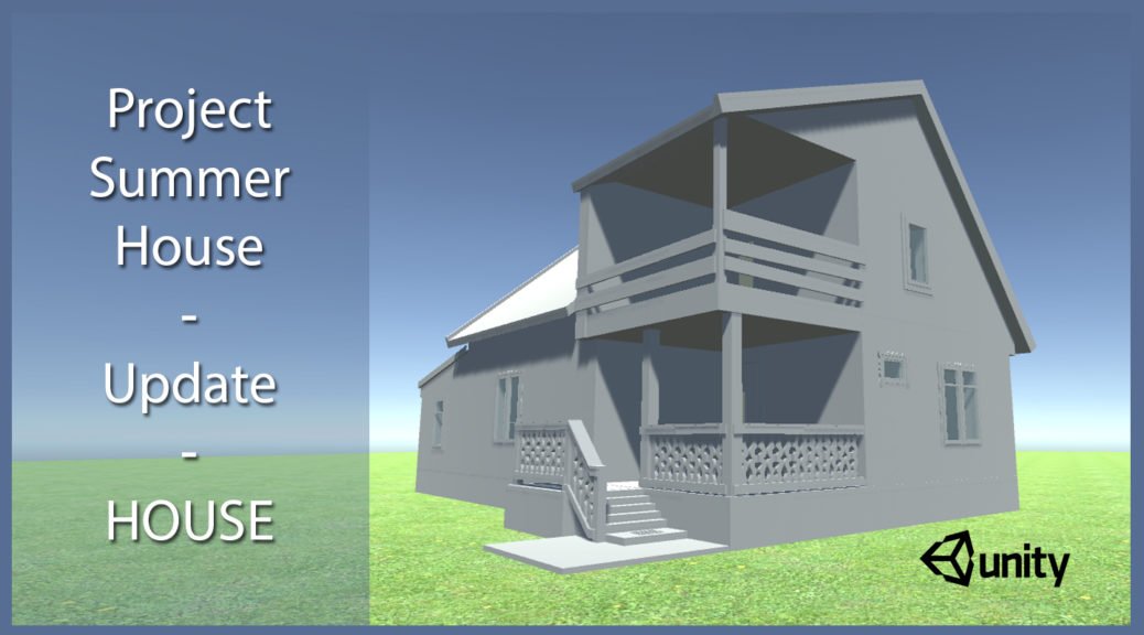 Project Summer House, 3D house rendered in Unity 3D game engine